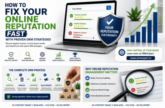 How to fix online reputation fast using ORM strategies by ORM Expert